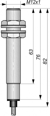 Датчик бесконтактный герконовый DG12MOA-CD-NО/NC-G-1,5-SS